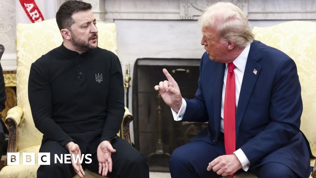 Watch in full: Angry exchange between Trump and Zelensky