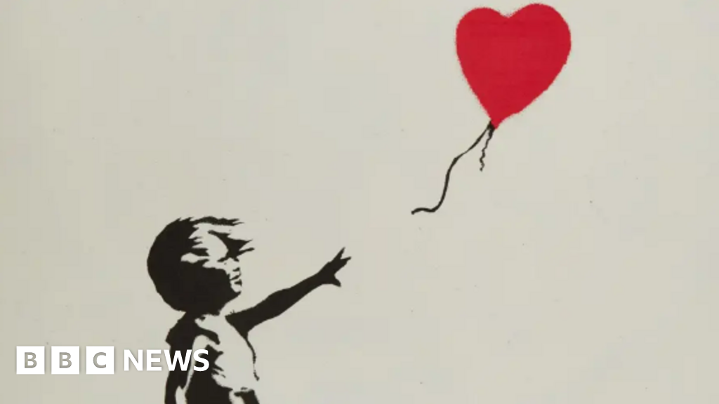 Banksy's Girl with Balloon print sells for £80,000 at auction