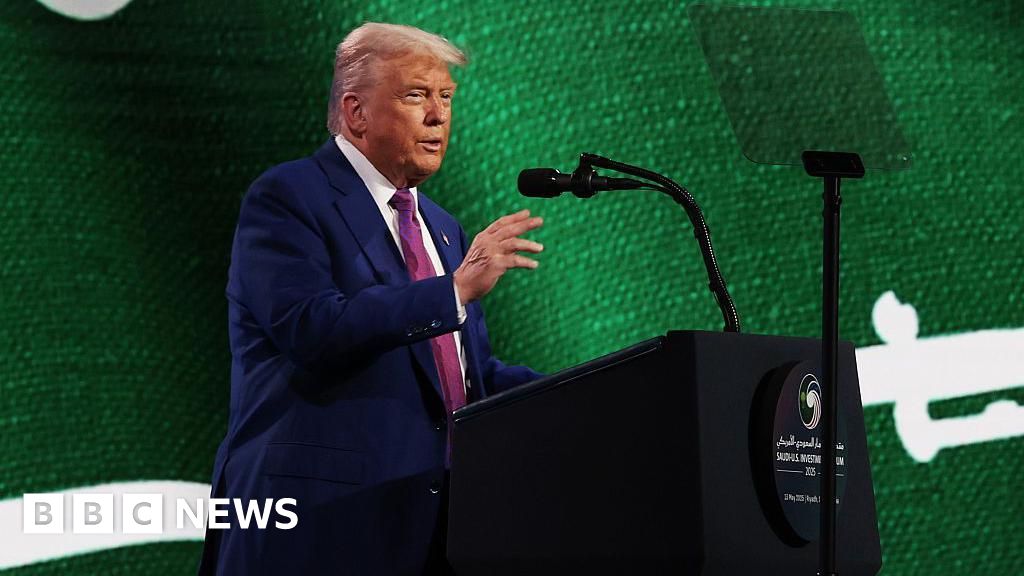 Trump touts $142bn arms deal on Saudi visit and lifts sanctions on Syria