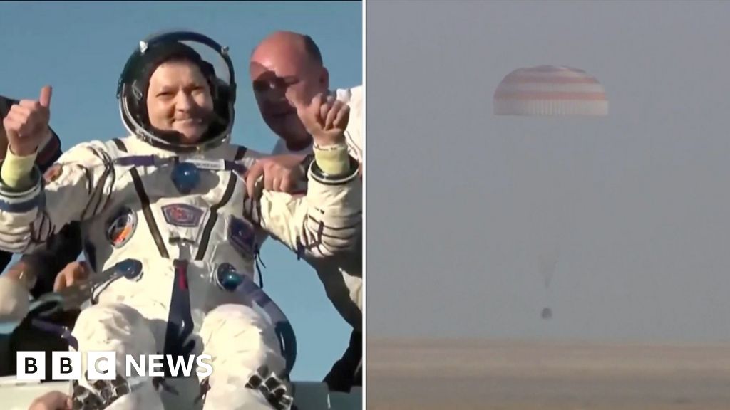 Astronauts go back to Earth after longest keep on ISS