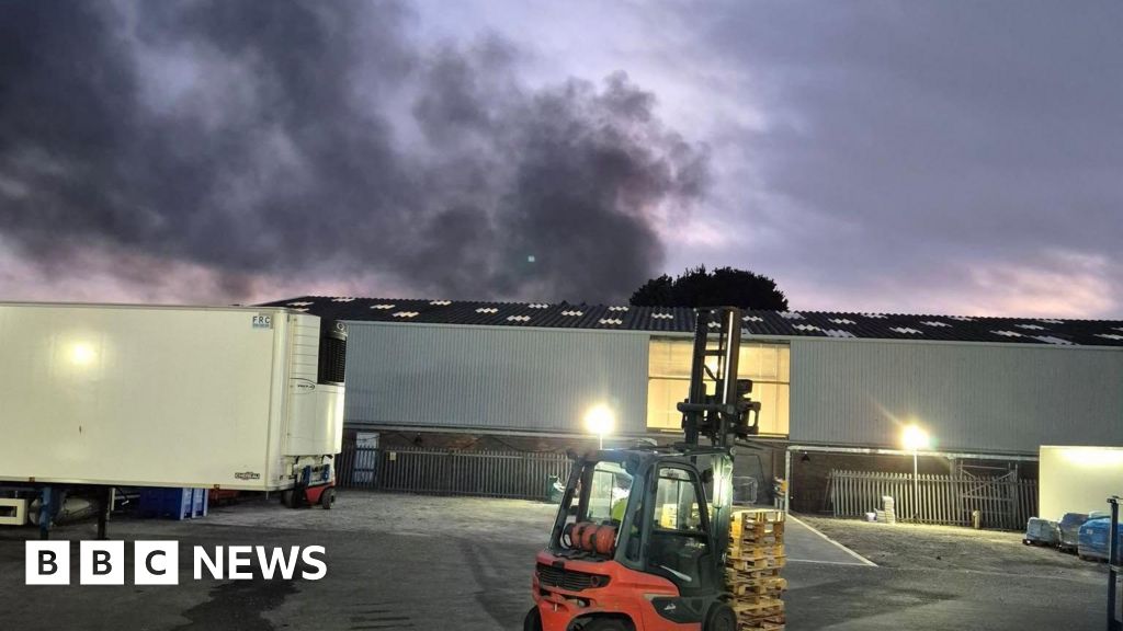 Fire crews continue to dampen 'significant' fire at Avonmouth recycling centre