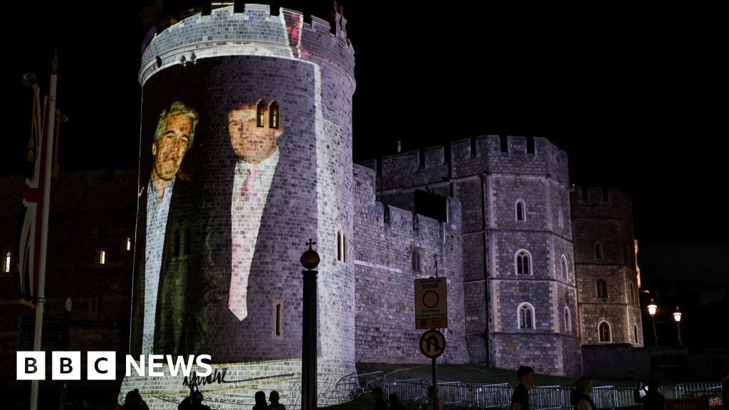 Four arrests after Trump and Epstein images projected on Windsor Castle
