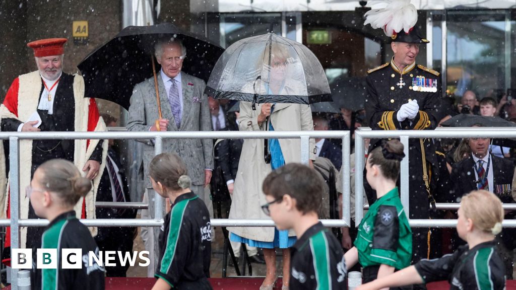 King and Queen’s visit to Jersey not dampened by rain