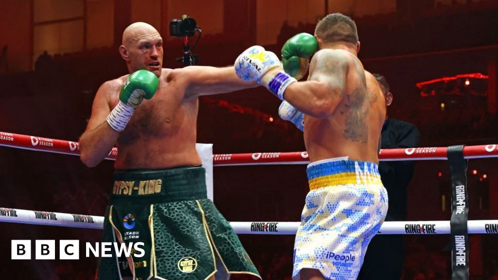 Tyson Fury versus Oleksandr Usyk embroiderer on fashion fight