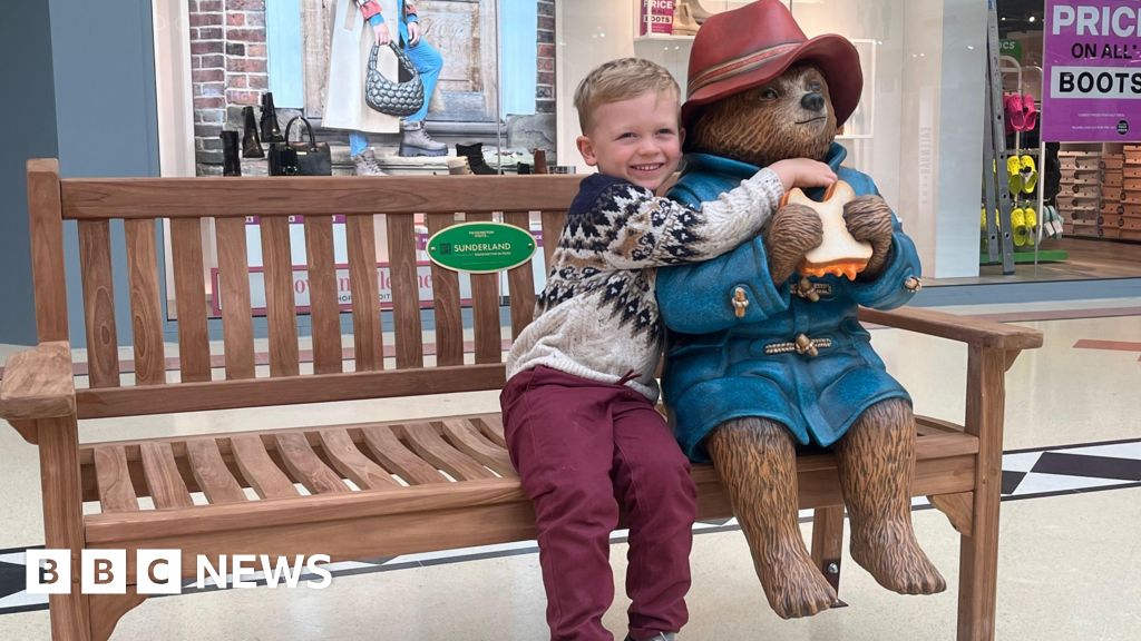 Paddington Bear statue at Sunderland Bridges shopping centre