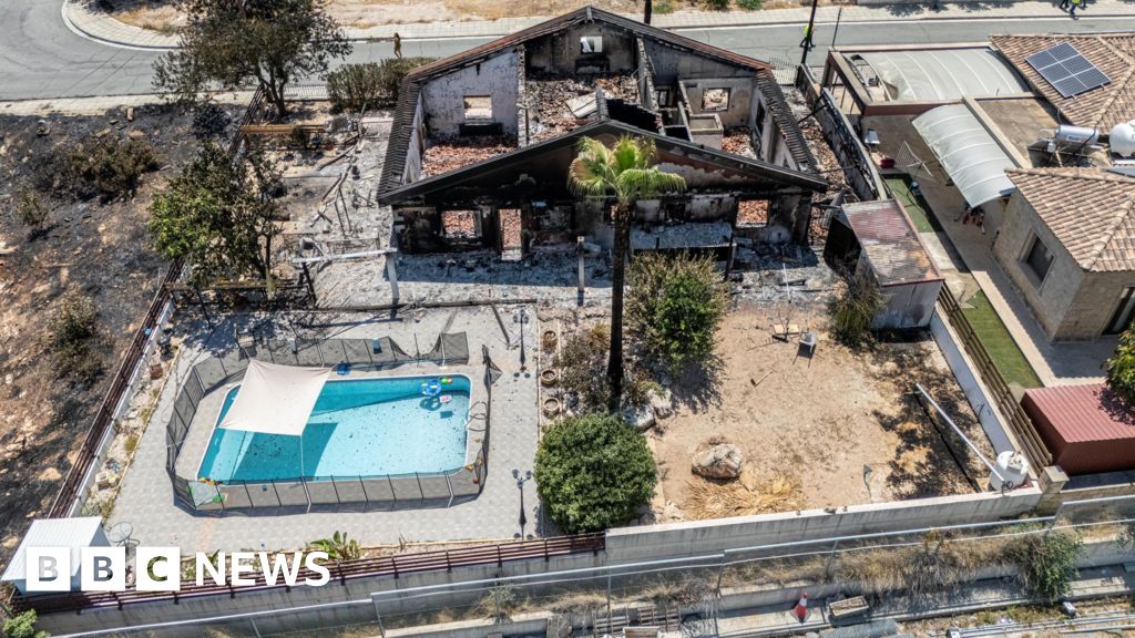There is nothing left - British expat family forced to flee wildfire in Cyprus