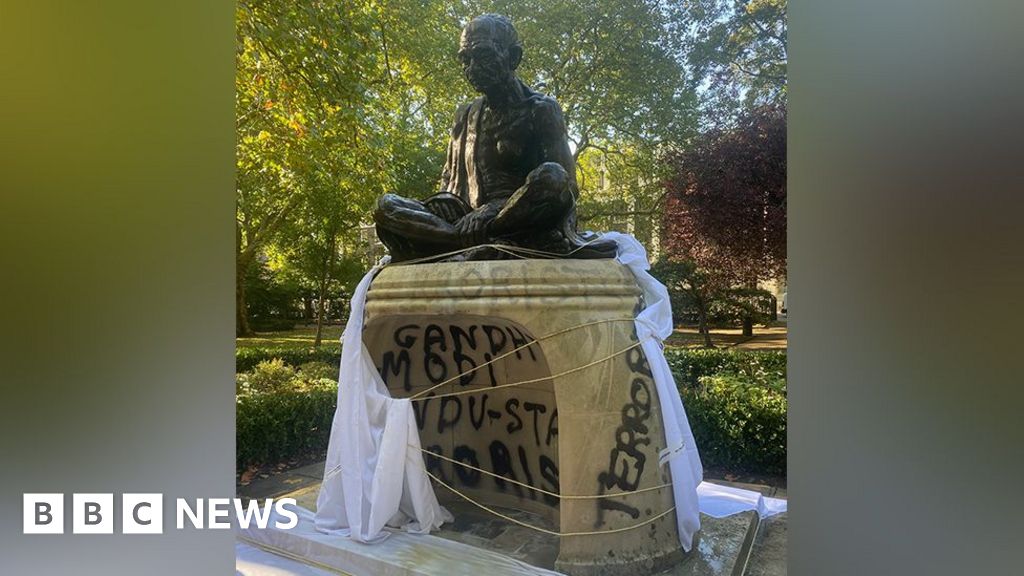 India calls Gandhi statue defacement in London 'shameful'