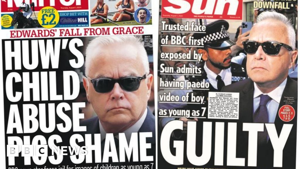 Newspaper headlines: Huw Edwards’ ‘fall from grace’