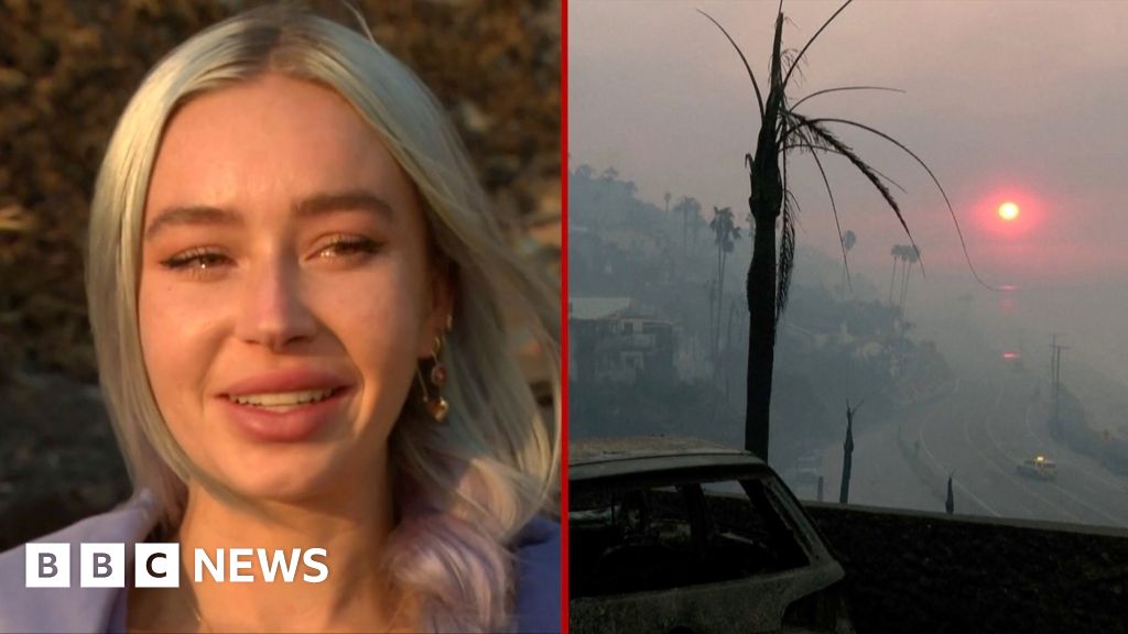 Residents return to burned homes as LA fires rage on