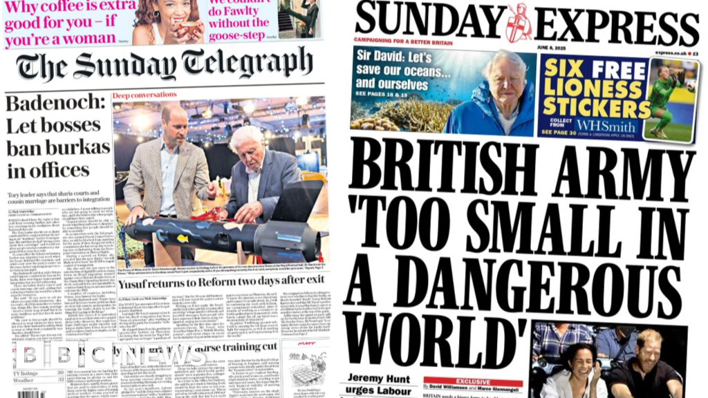 The papers: 'Army too small' and Yusuf's return to Reform