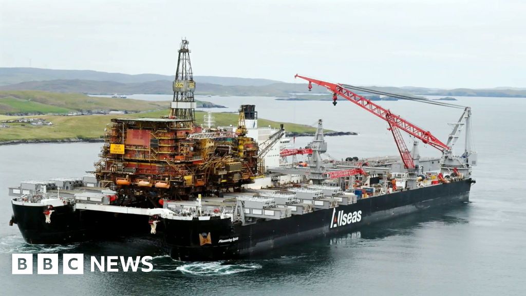bbc.co.uk - John Johnston - World's largest heavy lift vessel carries oil platform to Shetland