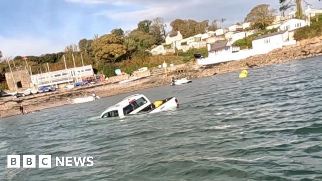 Pickup Truck Swallowed by Tide in Anglesey