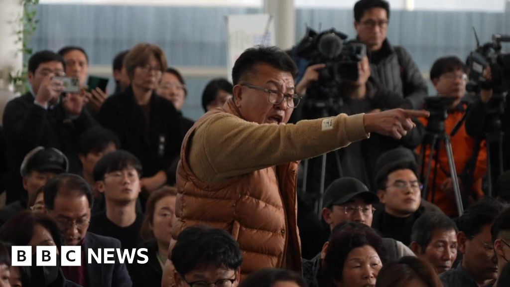 Grief and anger from families at South Korea airport