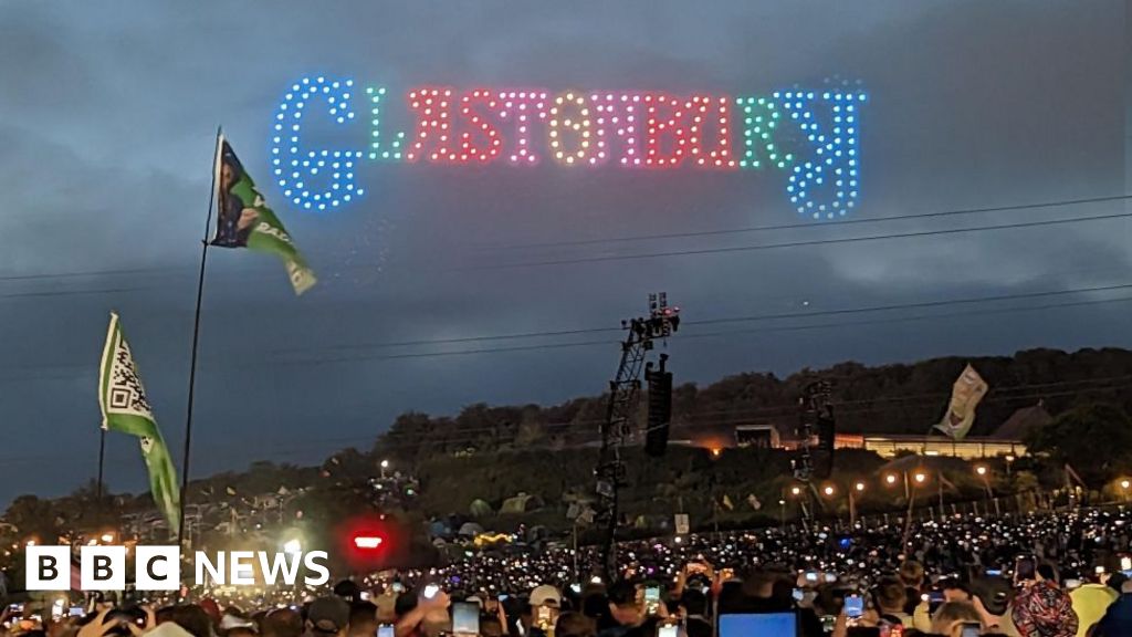 Glastonbury Festival opens with drone art show