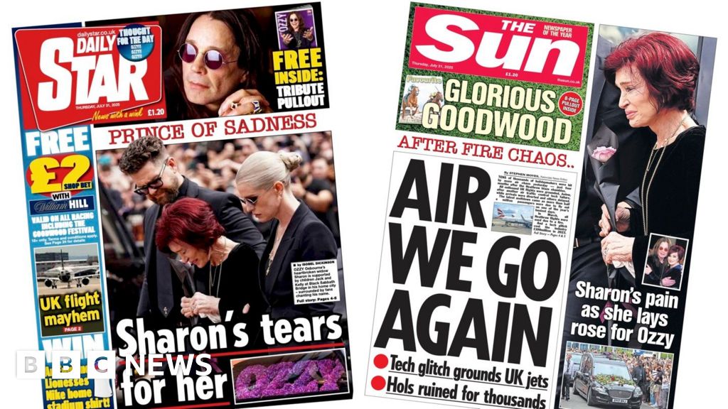 The Papers: 'Prince of Sadness' and 'Air we go again'
