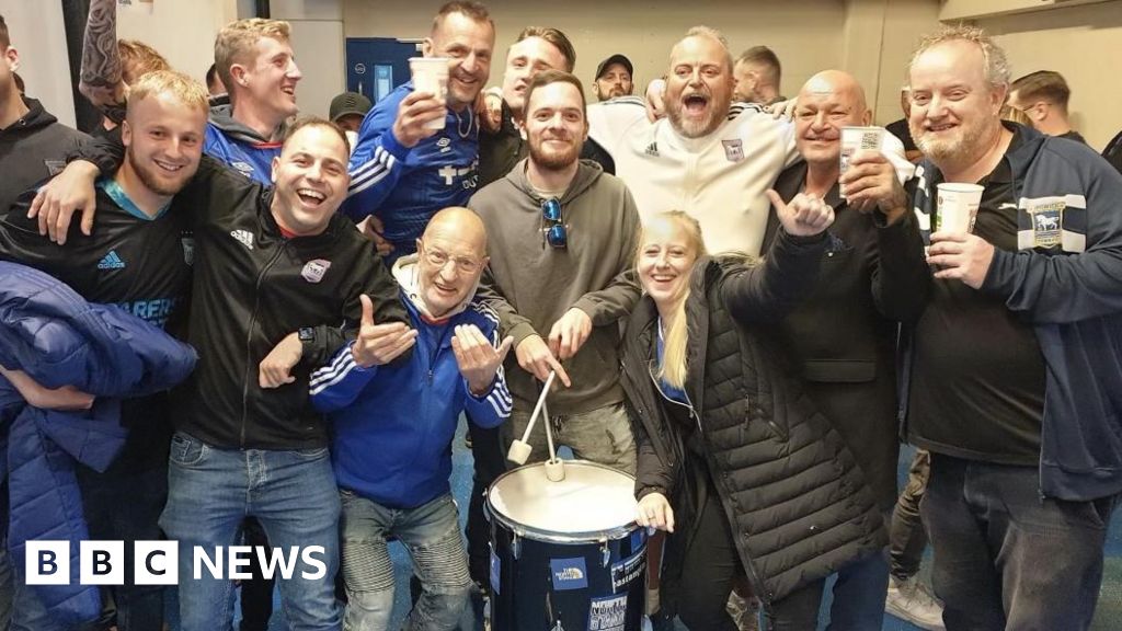 Ipswich Town's Harry Clarke steps in to buy supporter a new drum BBC News