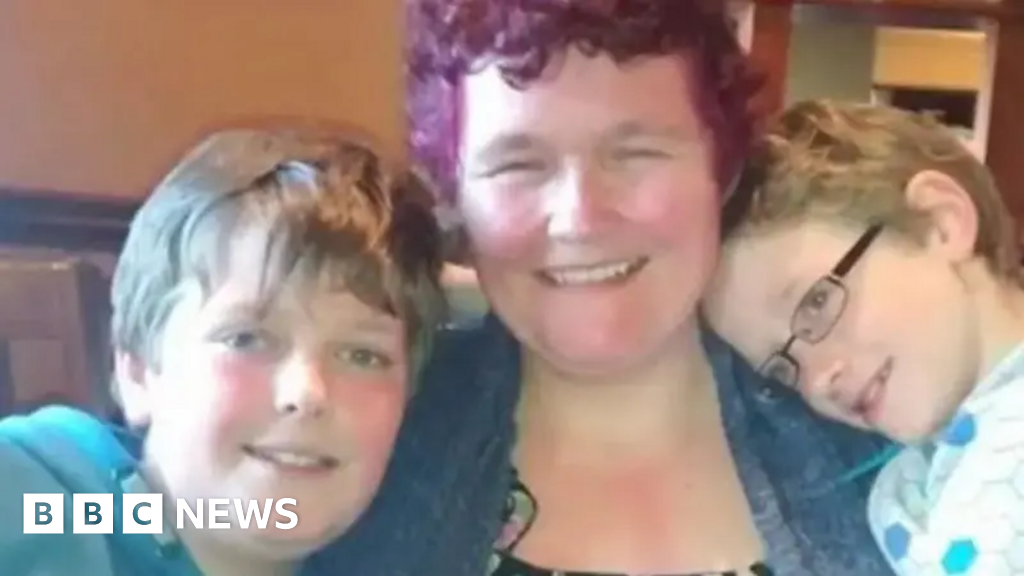 A photo of Claire with her sons, Paul and Jack.