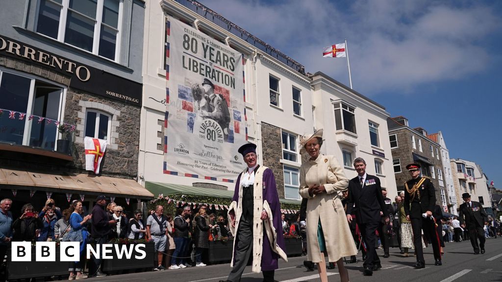 Princess Anne visits Guernsey for Liberation Day