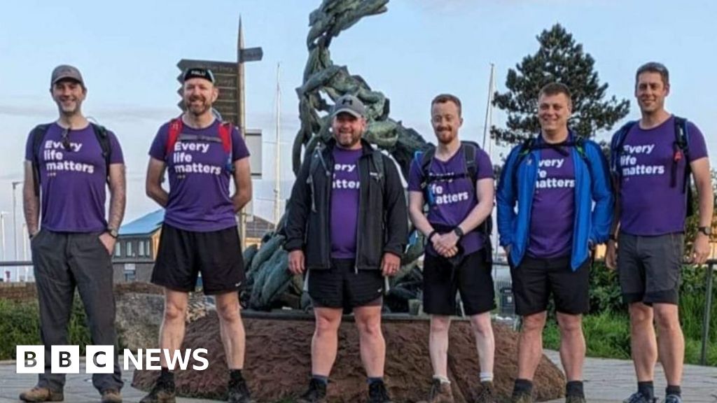 Cumbria mental health charity hike smashes target – BBC News