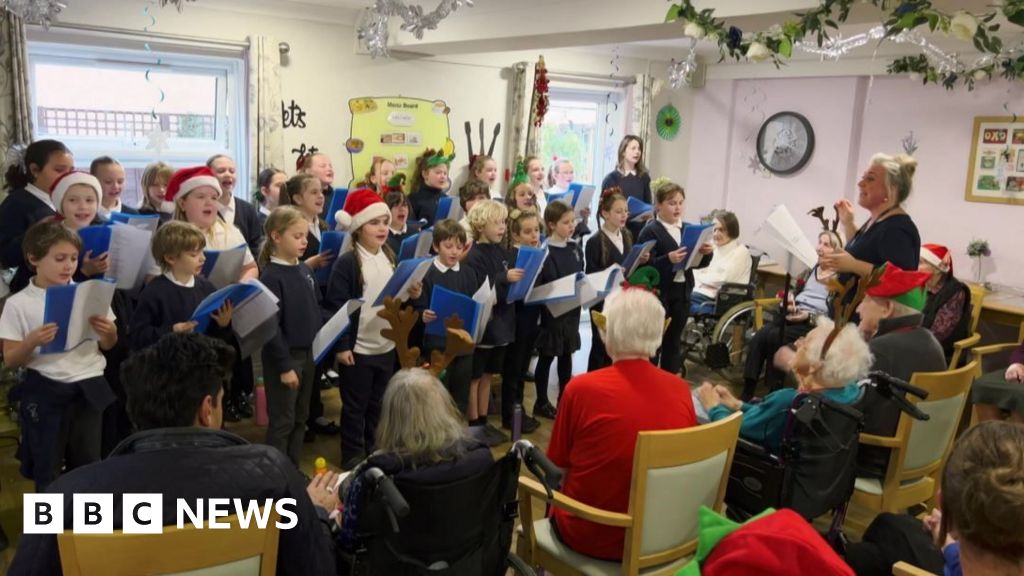 School choir brings Christmas cheer to care home