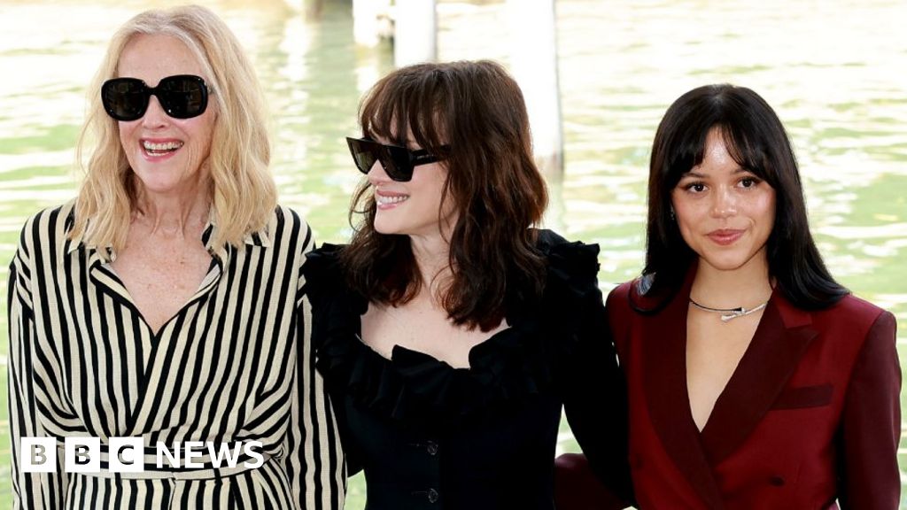 Beetlejuice: Jenna Ortega, Winona Ryder and Catherine O’Hara launch film in Venice