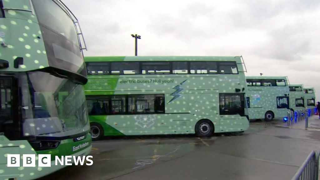 bbc.co.uk - Emma Petrie - East Yorkshire electric buses being charged by diesel generators
