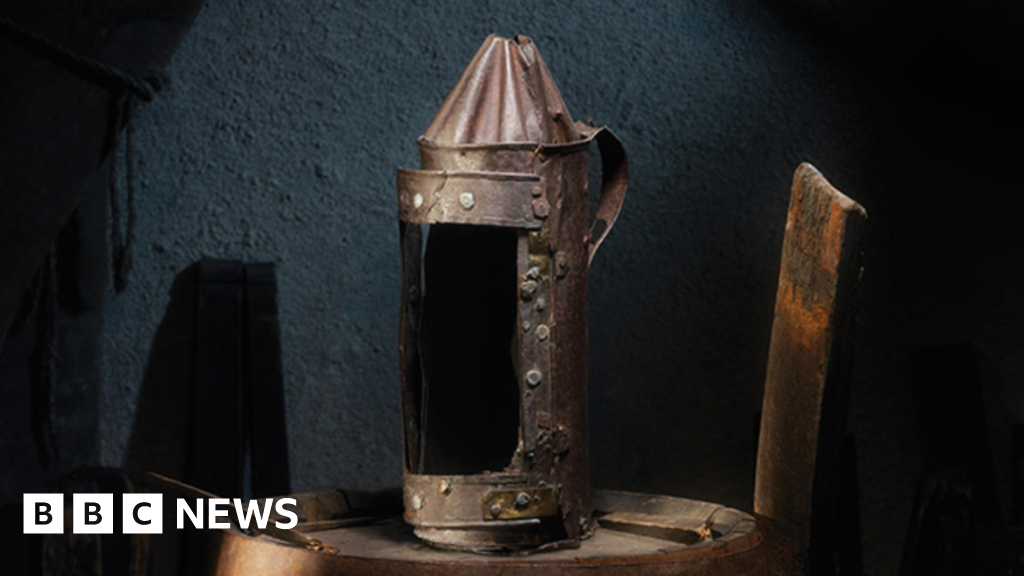 The lantern Guy Fawkes planned to use to blow up parliament