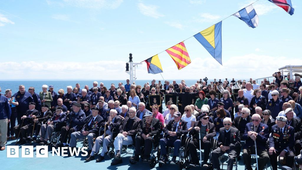 Veterans arriving in France for D-Day anniversary