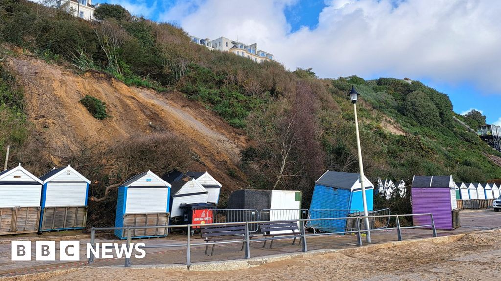 Bournemouth cliff slip hits beach huts for second time in a month