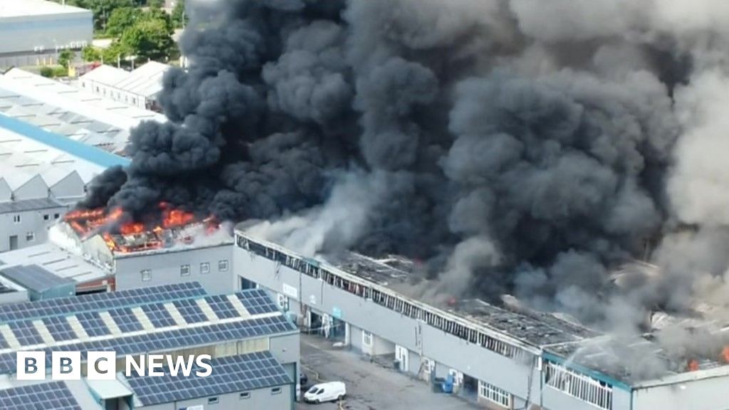 Fire breaks out at Birmingham industrial park near Fort Dunlop