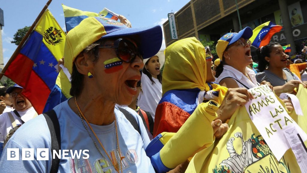 Protests across Venezuela as election dispute goes on