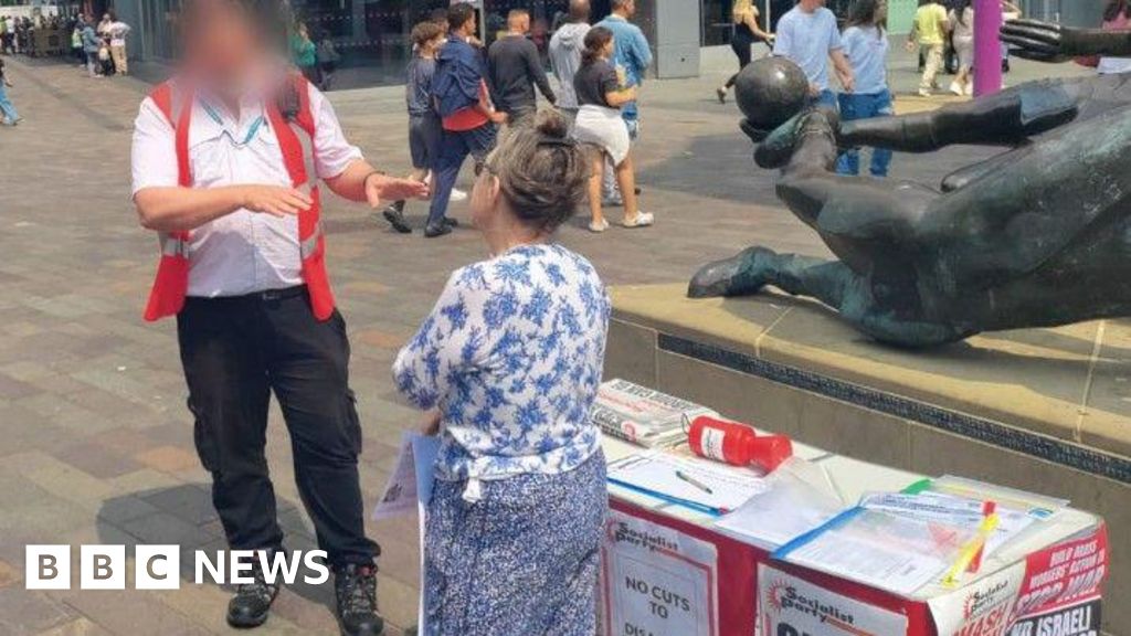 Woman, 72, fined £100 for putting up table in city centre during council cuts protest