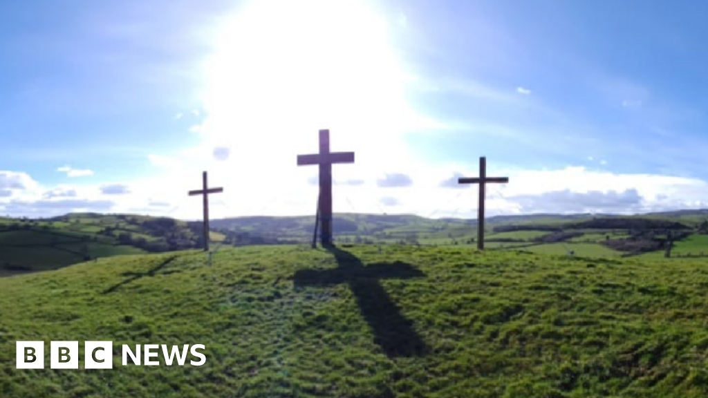 Shropshire hill crosses 'capture awe and wonder' for Easter 