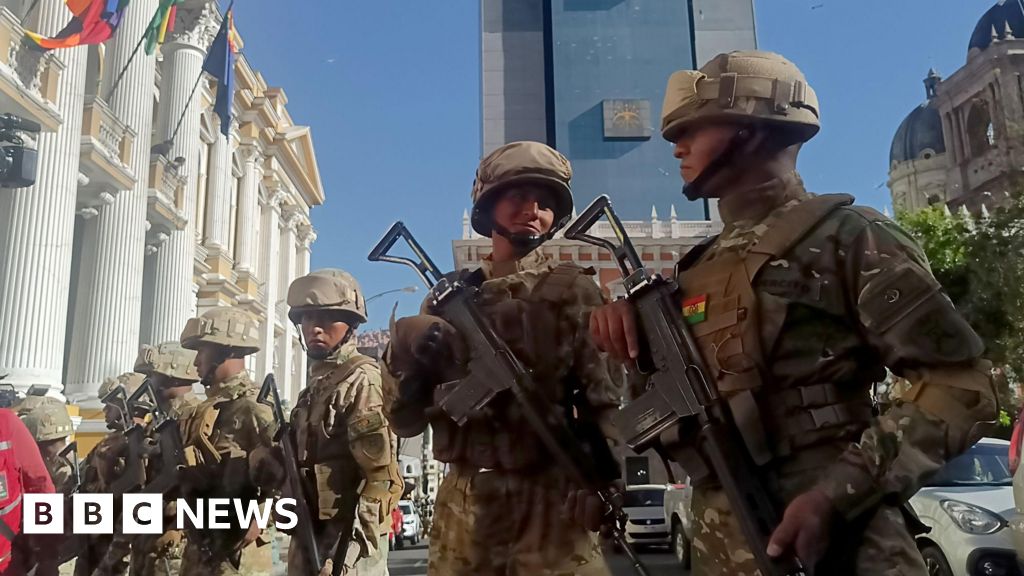 Soldiers surround Bolivian presidential palace in attempted coup
