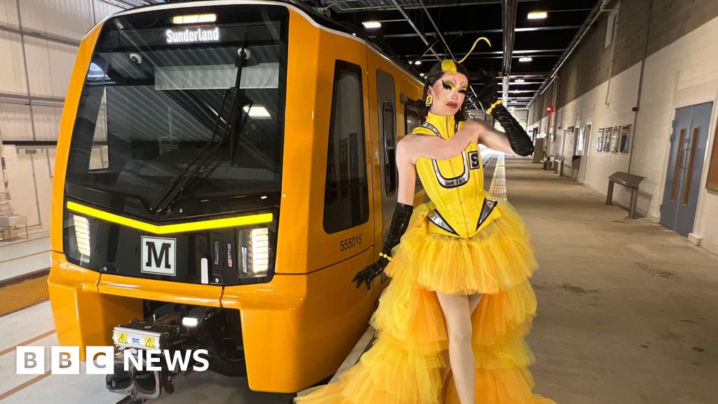 RuPaul's Drag Race queen creates Tyne and Wear Metro-themed dress