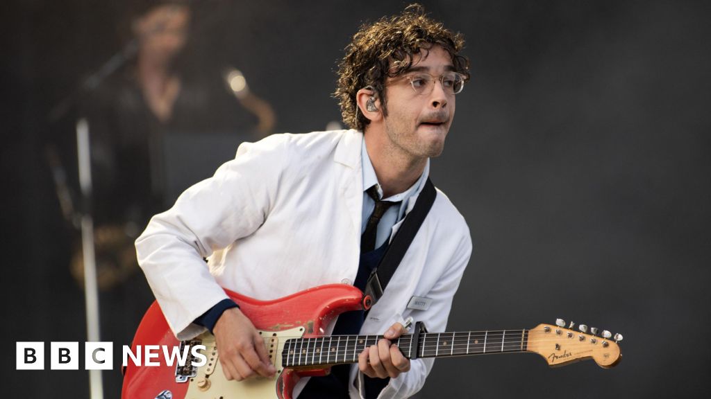 Matty Healy: The 1975 sued over festival act with same-sex kiss