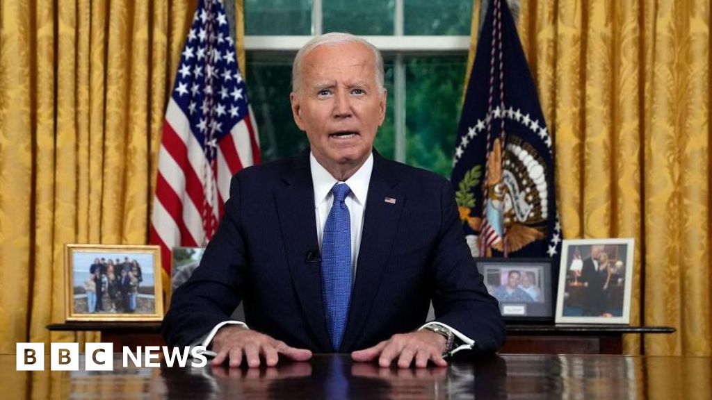 Biden tells US it’s time to ‘pass the torch’ to Harris