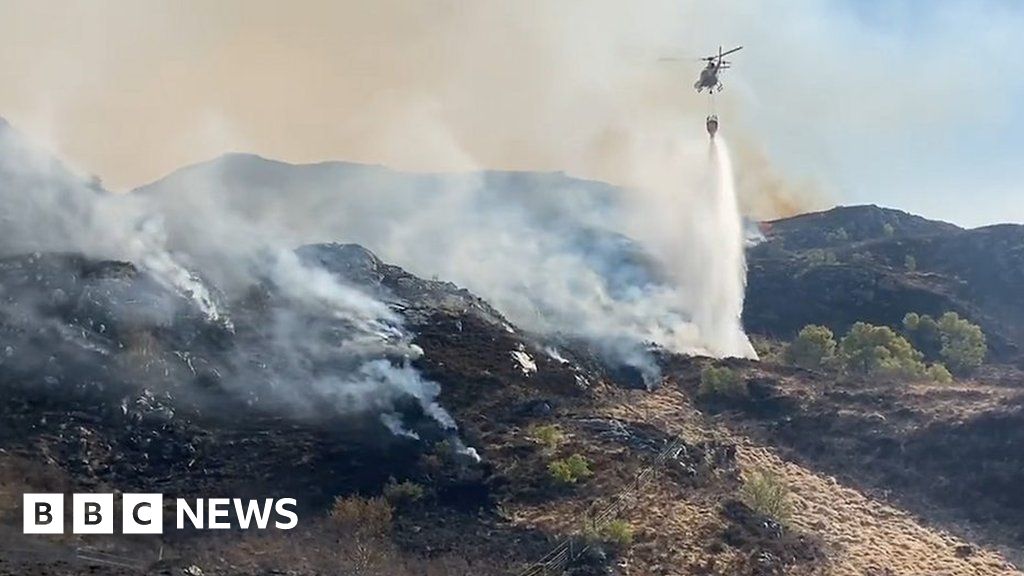 Wildfire in hills near Kyle of Lochalsh extinguished BBC News