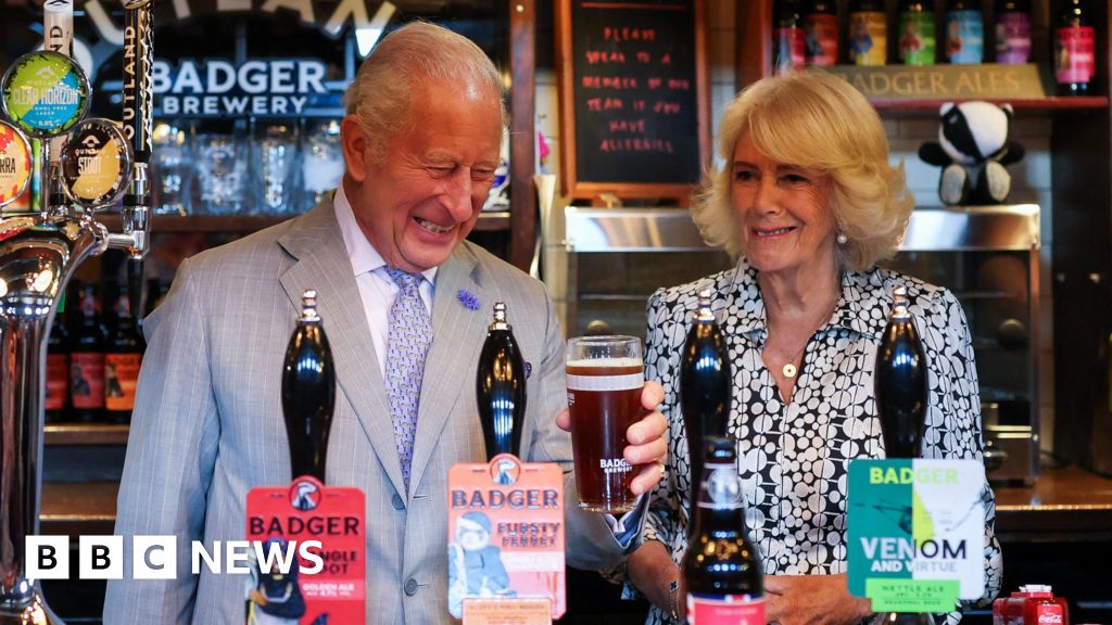'Good day to drown a few sorrows', says King as he pours pint