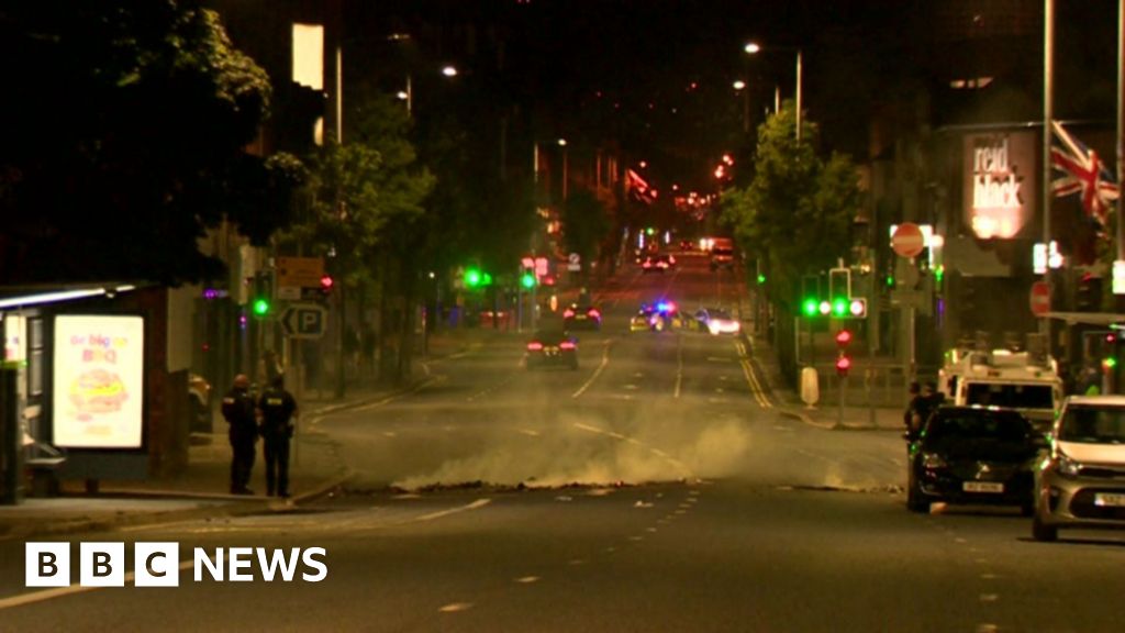 Three men arrested after disorder in north Belfast