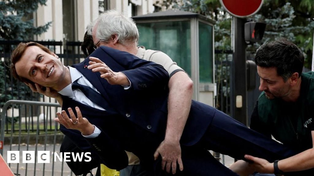 Emmanuel Macron waxwork stolen from French museum by activists