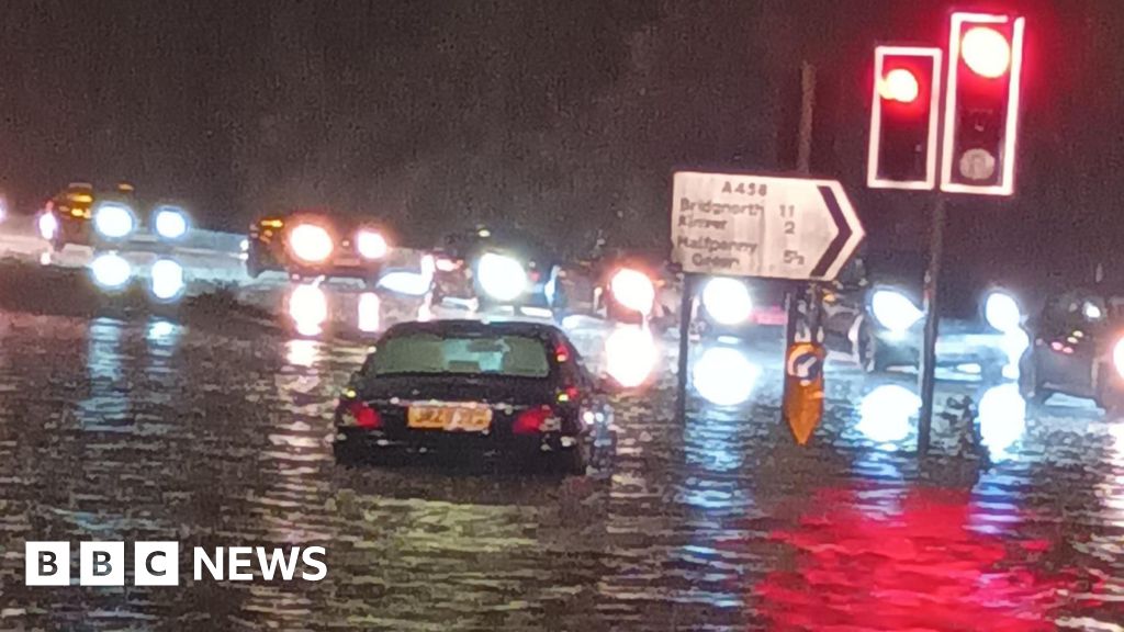 Flash floods and travel disruption as heavy rain falls overnight