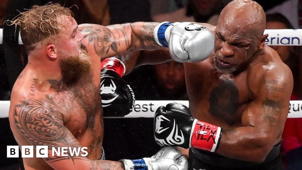 'Record breaking' 60m homes watched Tyson vs Paul fight, Netflix says