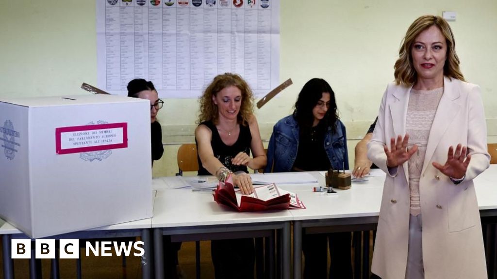 الانتخابات الأوروبية: جيورجيا ميلوني تحصل على شخصية مع تصويت إيطاليا