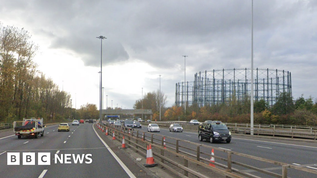 Biker in hospital after crash with two cars closes M8