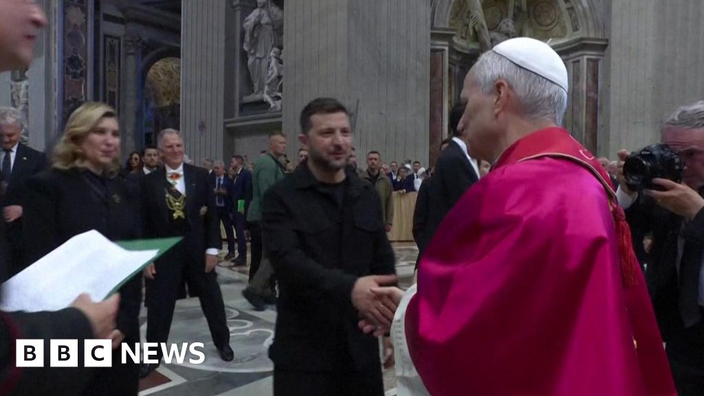 Pope to meet Ukraine's Zelensky after inauguration Mass