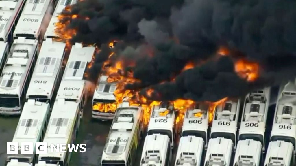Watch: City buses go up in flames in Philadelphia
