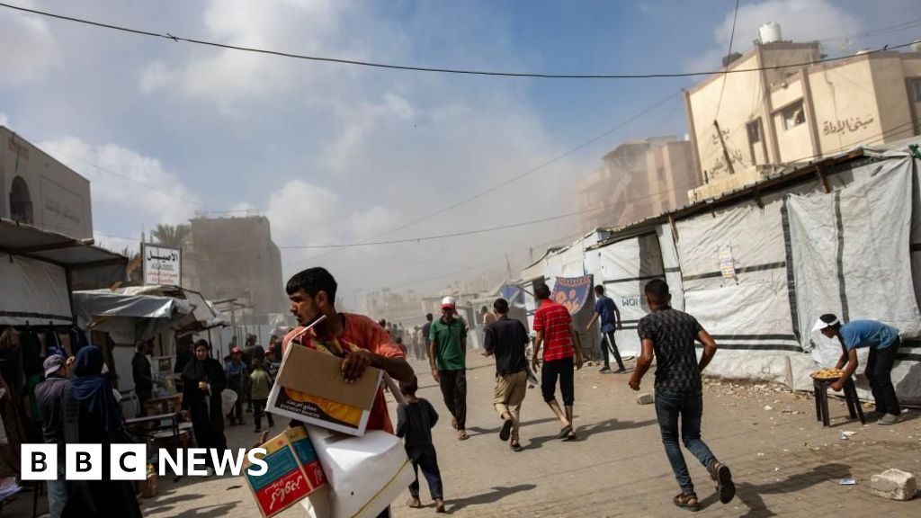 Five journalists among 20 killed in double Israeli strike on hospital, Gaza officials say