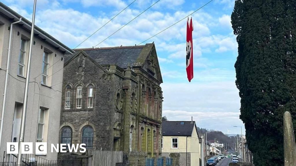 Nazi flag in Ton Pentre leads to man's arrest