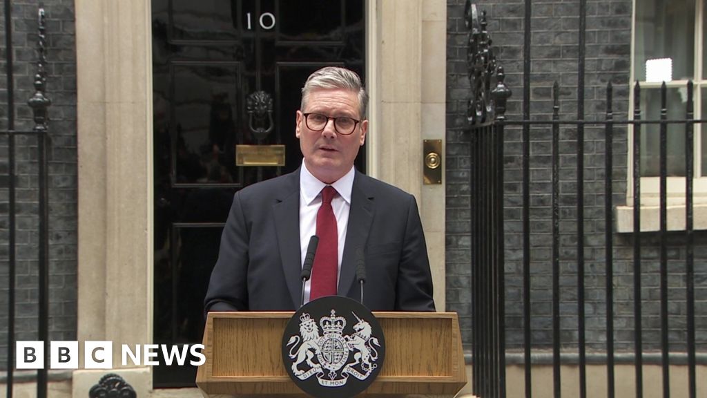 Sir Keir Starmer gives first speech as prime minister - BBC News